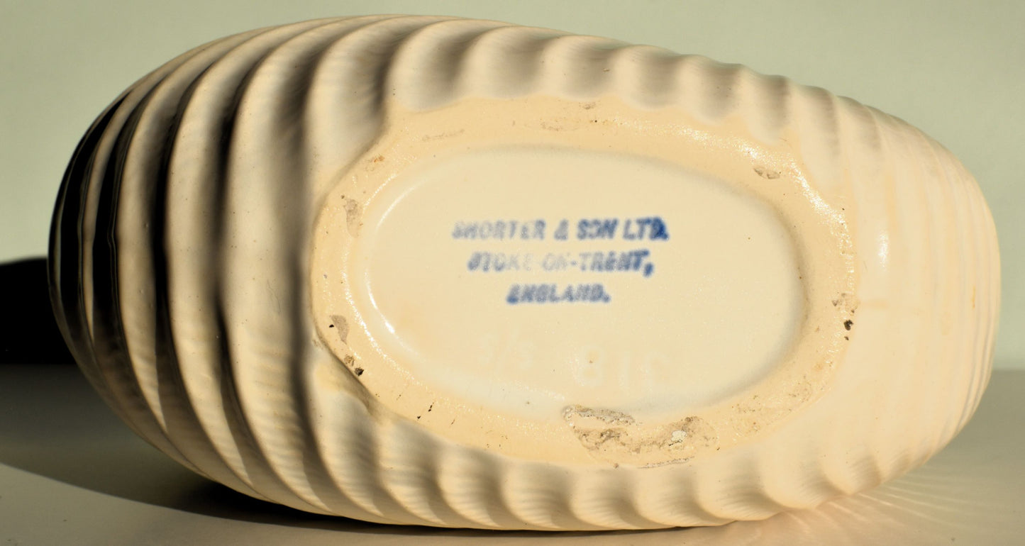 The base of the vase shows it was made by Shorter and Son ltd, Stoke on Trent, England