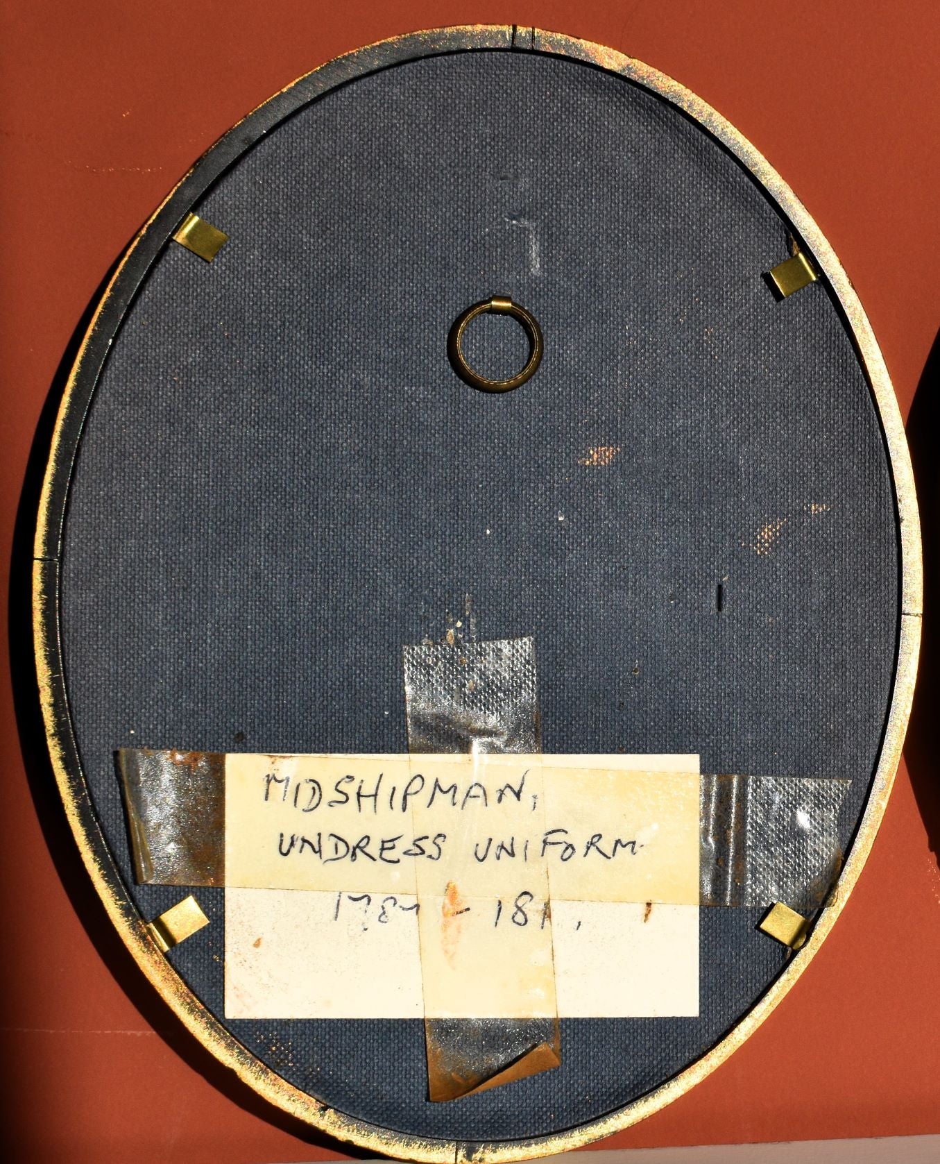 the back of one silhouette reads 'Midshipman, undress uniform, 1787-1800'