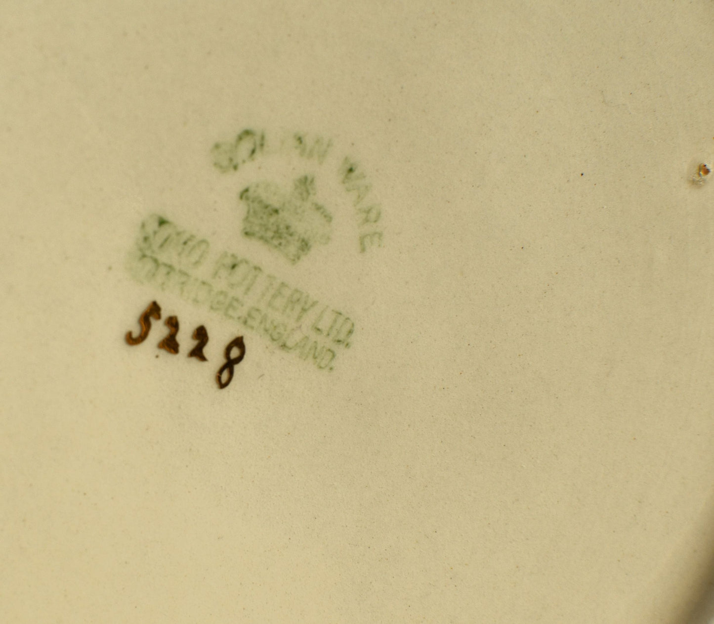 The makers mark shows Soho Pottery