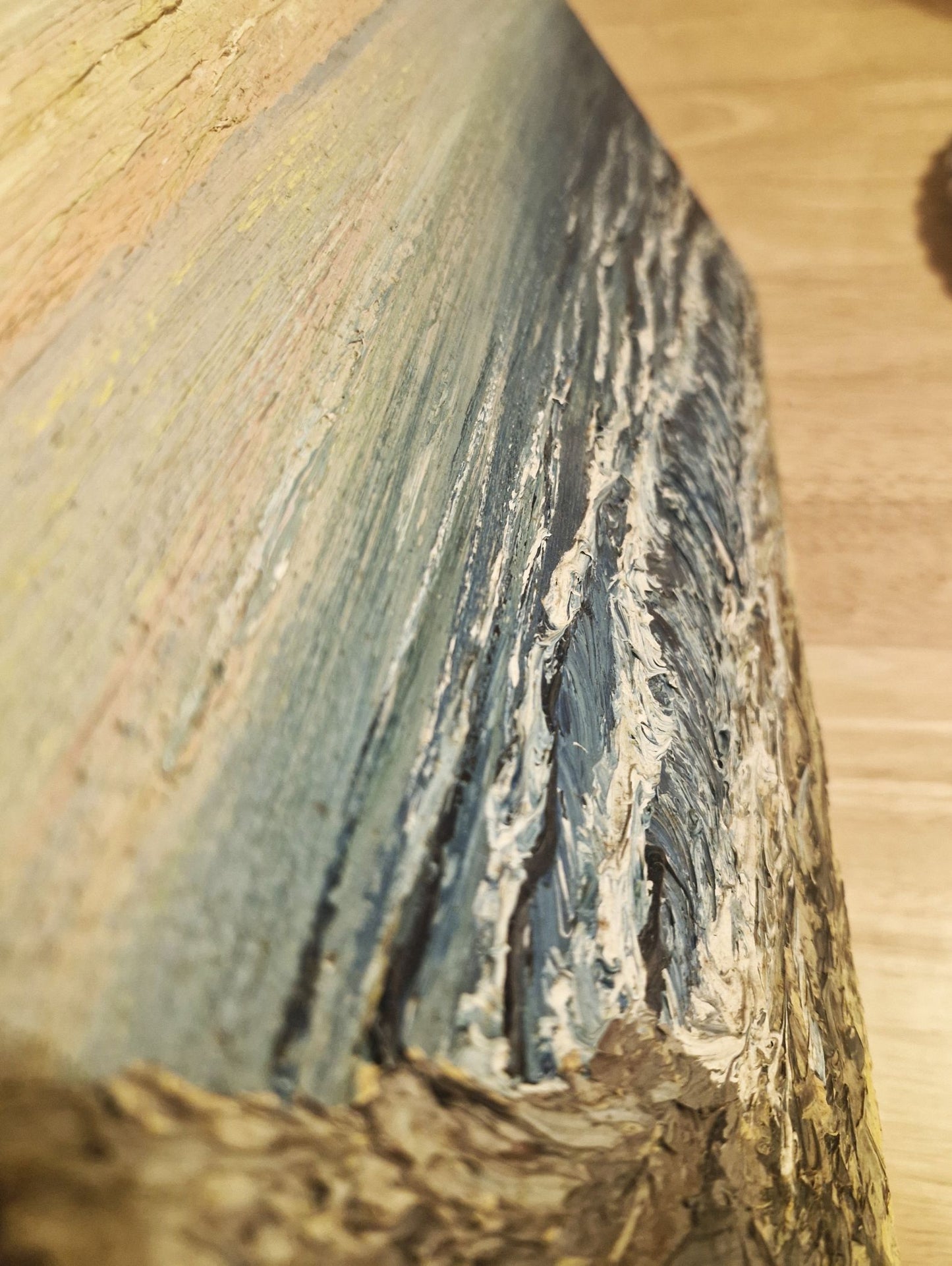 Close-up of a textured surface with a natural pattern