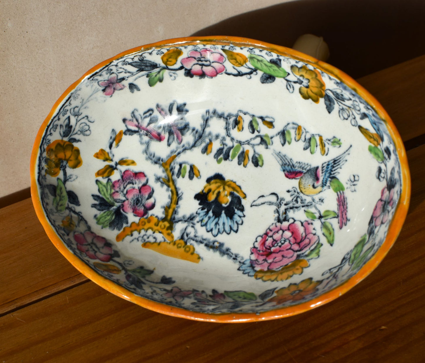 Antique Ashworth chinoiserie bowl