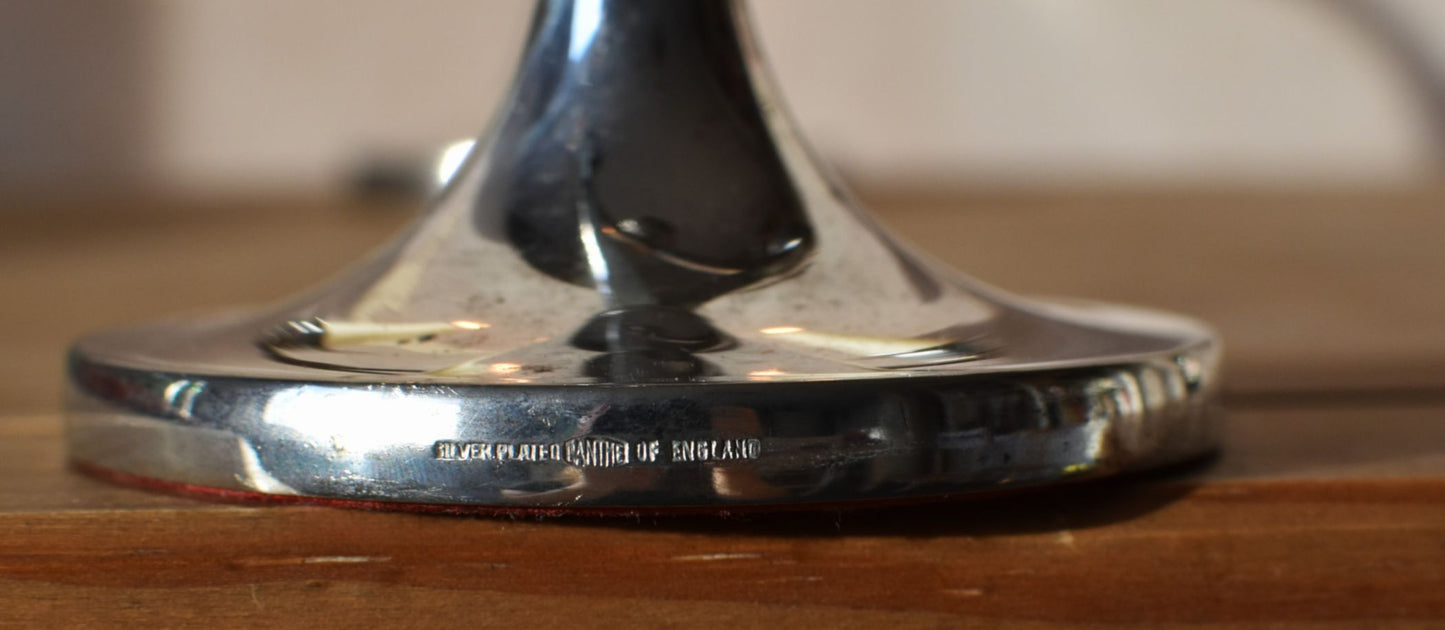 the maker's mark reads 'Silver plated Ianthe of England'