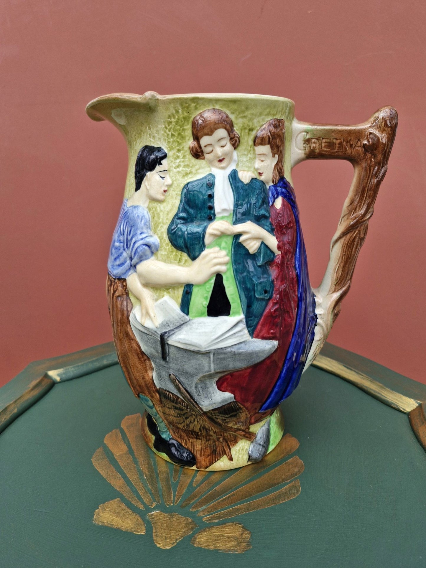 Runaway Marriage 1930s Burleigh jug