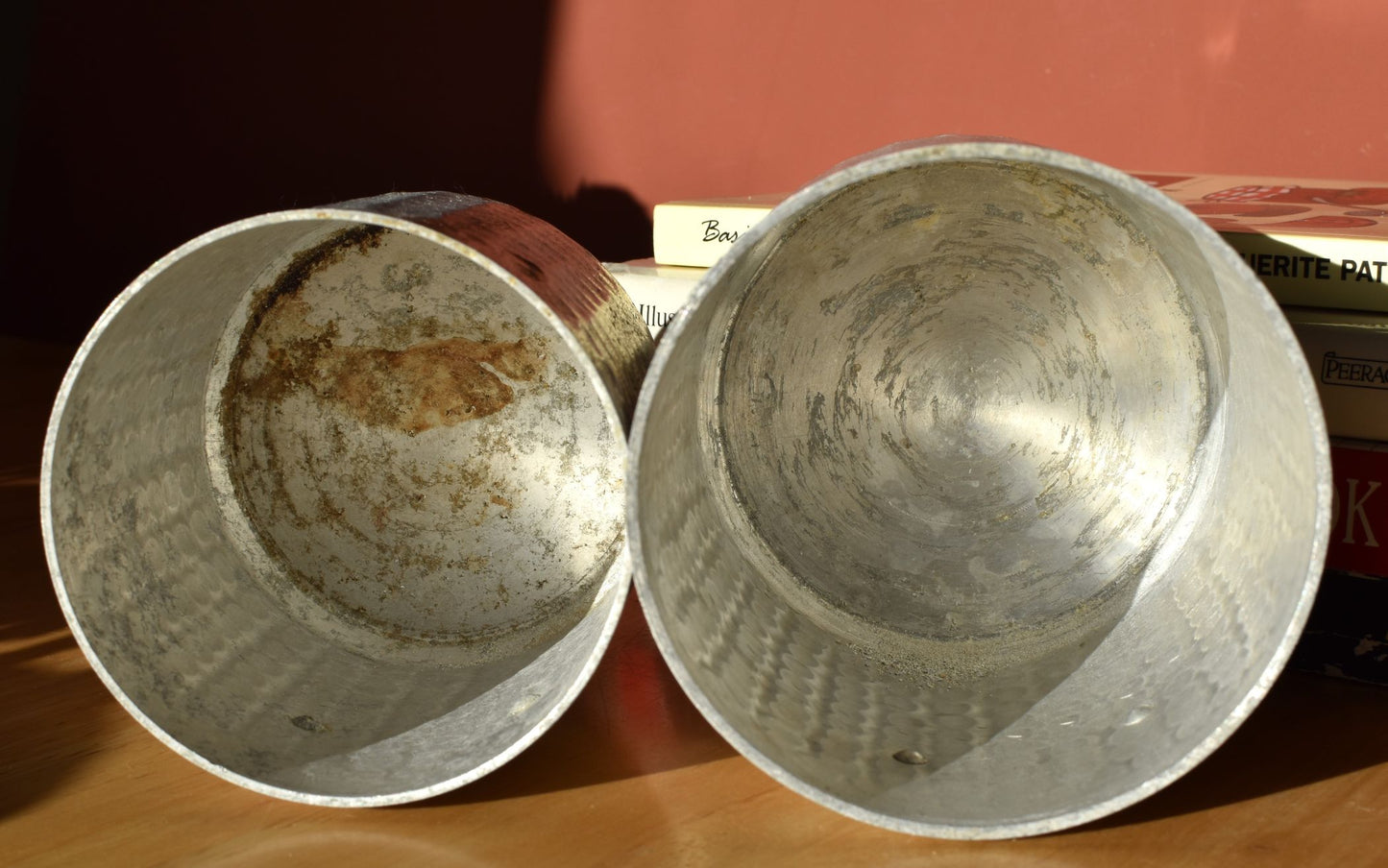Pair of French storage tins