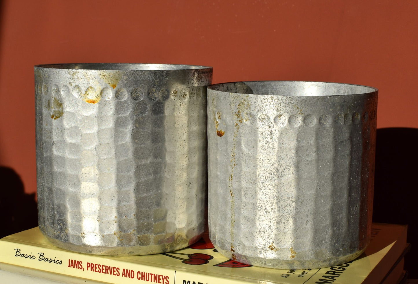 Pair of French storage tins