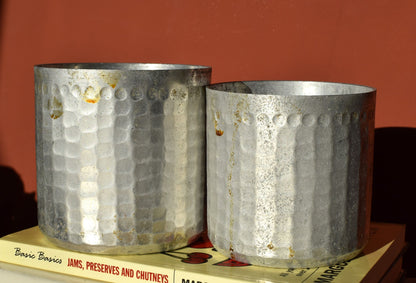 Pair of French storage tins