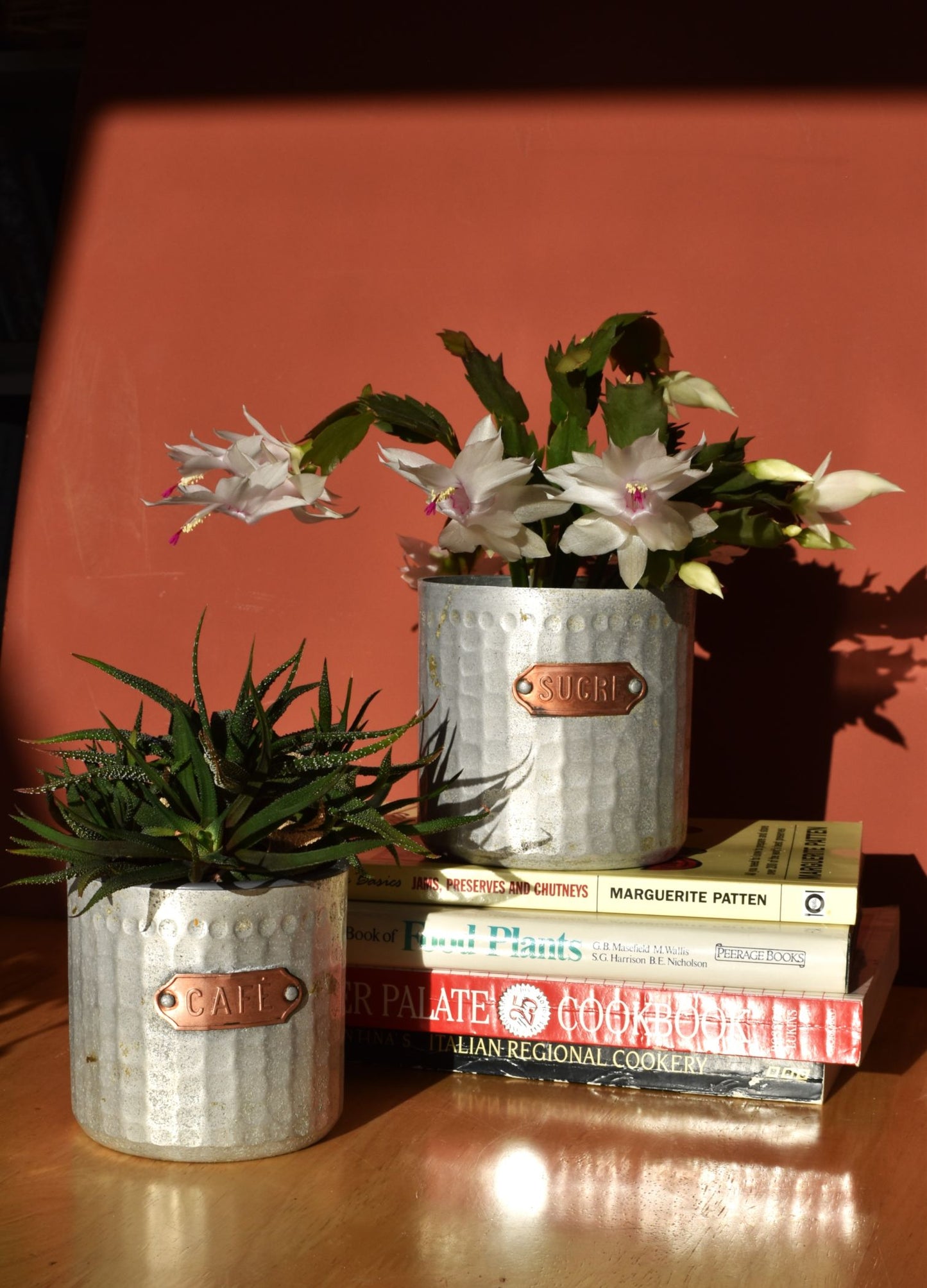 Pair of French storage tins